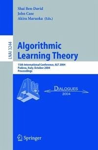 Algorithmic Learning Theory (eBook, PDF)