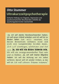 Ultrakurzzeitpsychotherapie - Stummer, Otto