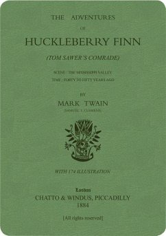 The Adventures of Huckleberry Finn: Green Lined Journal