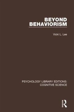 Beyond Behaviorism - Lee, Vicki L