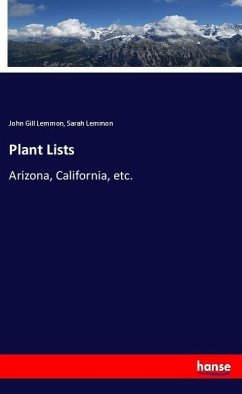 Plant Lists - Lemmon, John Gill;Lemmon, Sarah