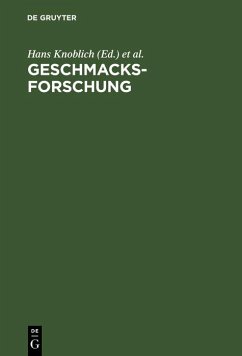 Cover Geschmacksforschung (eBook, PDF)