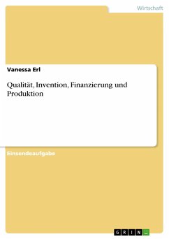 Qualität, Invention, Finanzierung und Produktion