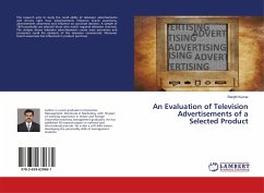 An Evaluation of Television Advertisements of a Selected Product - Kumar, Renjith