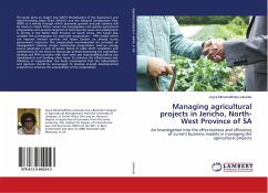 Managing agricultural projects in Jericho, North-West Province of SA - Letswalo, Joyce Mmamatlhola