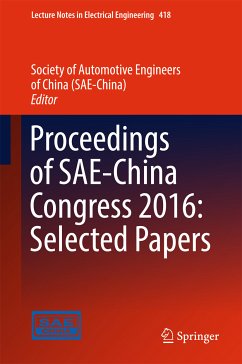 Proceedings of SAE-China Congress 2016: Selected Papers (eBook, PDF)