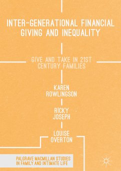 Inter-generational Financial Giving and Inequality (eBook, PDF) - Rowlingson, Karen; Joseph, Ricky; Overton, Louise