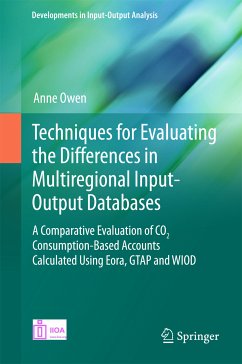 Techniques for Evaluating the Differences in Multiregional Input-Output Databases (eBook, PDF) - Owen, Anne