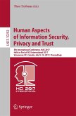 Human Aspects of Information Security, Privacy and Trust (eBook, PDF)
