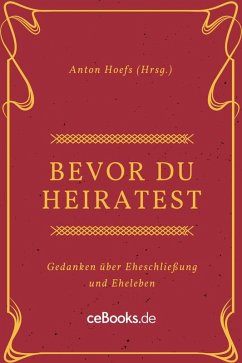 Cover Bevor du heiratest (eBook, ePUB)