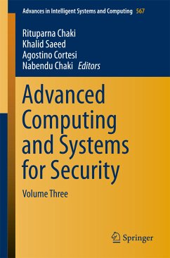 Advanced Computing and Systems for Security (eBook, PDF)