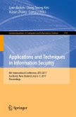 Applications and Techniques in Information Security (eBook, PDF)