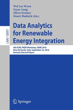 Data Analytics for Renewable Energy Integration (eBook, PDF)