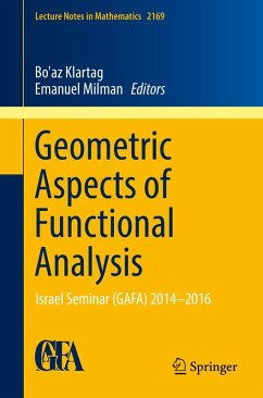 Cover Geometric Aspects of Functional Analysis (eBook, PDF)