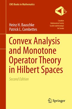 Convex Analysis and Monotone Operator Theory in Hilbert Spaces (eBook, PDF) - Bauschke, Heinz H.; Combettes, Patrick L.