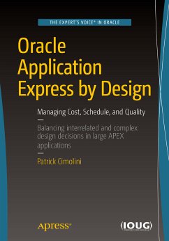 Oracle Application Express by Design (eBook, PDF) - Cimolini, Patrick