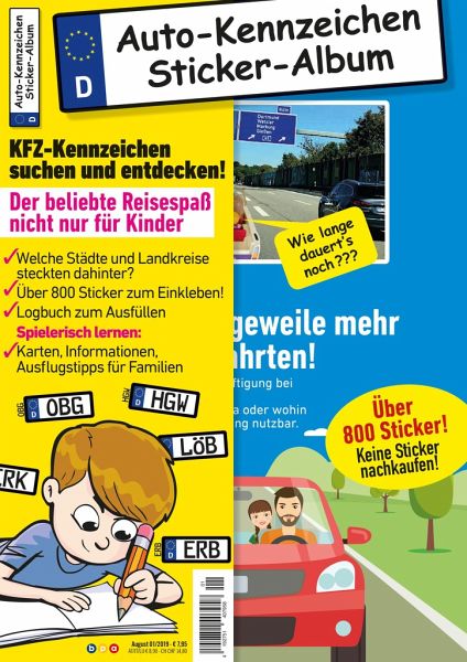Auto-Kennzeichen Sticker-Album von Philipp Gesierich als Taschenbuch -  Portofrei bei bücher.de