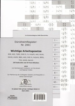 DürckheimRegister® ARBEITSGESETZE (2023) - Dürckheim, Constantin von