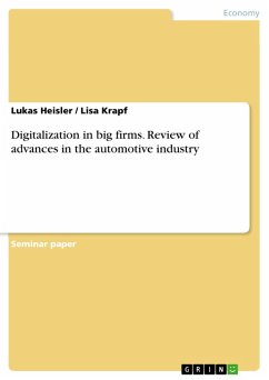 Digitalization in big firms. Review of advances in the automotive industry (eBook, PDF) - Heisler, Lukas; Krapf, Lisa