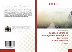 Cover Fonction achats et management stratégique des firmes: Cas du Cameroun