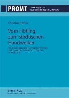 Vom Hoefling zum staedtischen Handwerker (eBook, PDF) - Decker, Christian