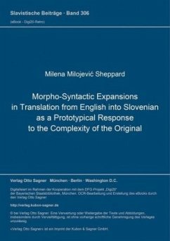 Cover Morpho-Syntactic Expansions in Translation from English into Slovenian as a Prototypical Response to the Complexity of t