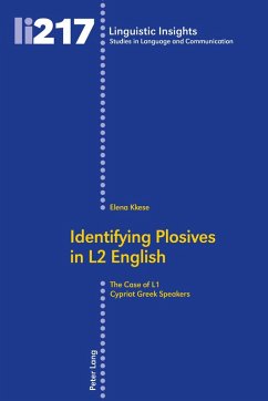 Identifying Plosives in L2 English (eBook, ePUB) - Elena Kkese, Kkese
