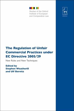 Cover The Regulation of Unfair Commercial Practices under EC Directive 2005/29 (eBook, PDF)