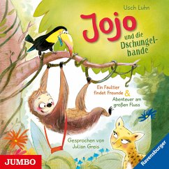 Ein Faultier findet Freunde & Abenteuer am großen Fluss / Jojo und die Dschungelbande Bd.1+2 (MP3-Download) - Luhn, Usch