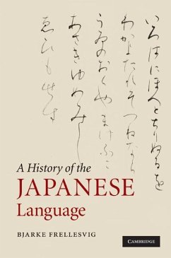 History of the Japanese Language (eBook, ePUB) - Frellesvig, Bjarke
