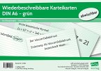 Wiederbeschreibbare Karteikarten DIN A6 - grün