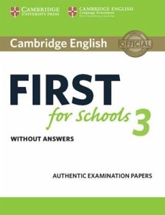 Cover Student's Book without answers / Cambridge English First for Schools 3