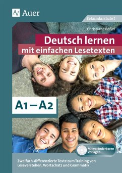 Deutsch lernen mit einfachen Lesetexten A1-A2 - Bößel, Christiane