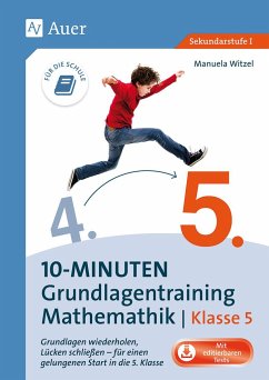 10-Minuten-Grundlagentraining Mathematik Klasse 5 - Witzel, Manuela