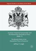 Austrian Imperial Censorship and the Bohemian Periodical Press, 1848–71 (eBook, PDF)