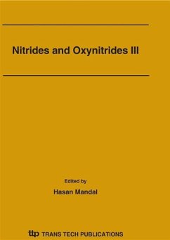 Cover Nitrides and Oxynitrides III (eBook, PDF)