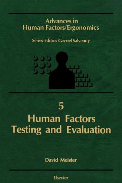 Human Factors Testing and Evaluation (eBook, PDF) - Meister, D.