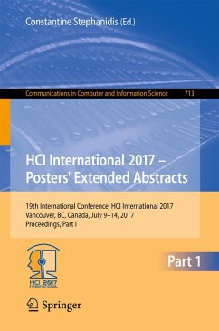 Cover HCI International 2017 - Posters' Extended Abstracts (eBook, PDF)