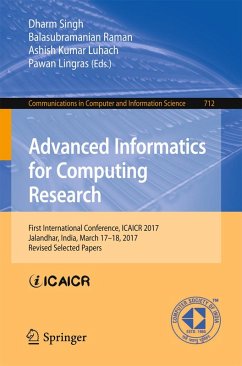 Advanced Informatics for Computing Research (eBook, PDF)