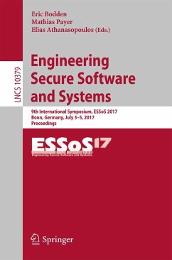 Cover Engineering Secure Software and Systems (eBook, PDF)