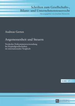 Angemessenheit und Steuern (eBook, PDF) - Gerten, Andreas