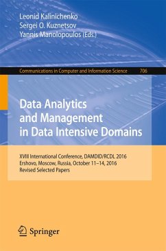 Data Analytics and Management in Data Intensive Domains (eBook, PDF)