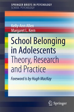 School Belonging in Adolescents (eBook, PDF) - Allen, Kelly-Ann; Kern, Margaret L.