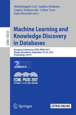 Machine Learning and Knowledge Discovery in Databases (eBook, PDF)