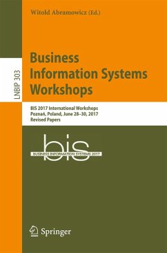 Business Information Systems Workshops (eBook, PDF)