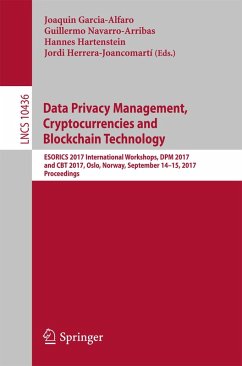 Data Privacy Management, Cryptocurrencies and Blockchain Technology (eBook, PDF)