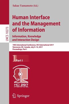 Human Interface and the Management of Information: Information, Knowledge and Interaction Design (eBook, PDF)