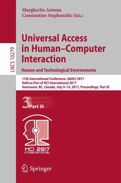 Universal Access in Human-Computer Interaction. Human and Technological Environments (eBook, PDF)