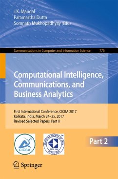 Computational Intelligence, Communications, and Business Analytics (eBook, PDF)