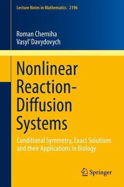 Nonlinear Reaction-Diffusion Systems (eBook, PDF) - Cherniha, Roman; Davydovych, Vasyl'